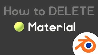 Blender How to Delete Material and Action  Tutorial [upl. by Rabaj]