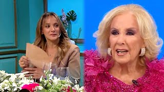 Mirtha Legrand la notó incómoda a Malena Galmarini y la respuesta vino con una confesión [upl. by Priestley]