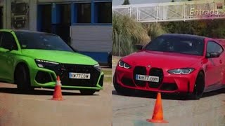 Audi Rs3 vs Bmw M4 moose test [upl. by Mitchell470]