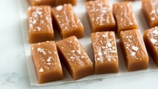 Homemade Salted Caramels Recipe [upl. by Vanthe]