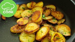 Knusprige Bratkartoffeln aus gekochten Kartoffeln  DAS Rezept [upl. by Tingley]