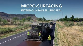 Intermountain Slurry Seal  Microsurfacing in Cortez CO [upl. by Kowalski987]