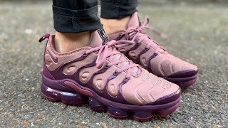 Womens Nike Air VaporMax Plus Smokey MauveBordeauxVintage Wine [upl. by Annayek652]