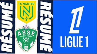 FC Nantes 22 AS SaintÉtienne Résumé et Buts  Ligue 1 202425 [upl. by Burnside]