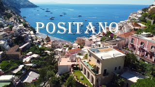 Spectacular views of Positano Amalfi Coast  Italy l Drone Video 4K [upl. by Recnal]