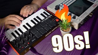 90s HIP HOP beat con Akai MPK Mini MK3 y FL Studio 21  tutorial beatmaking [upl. by Nibas819]