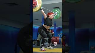 Andreea Cotruta 🇷🇴 80kg Slow Motion weightlifting [upl. by Aveline]