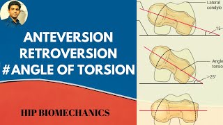 Anterversionamp Retroversion Angle of torsionhip biomechanics [upl. by Toft]