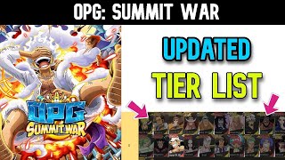 OPG Summit War  Updated Tier List [upl. by Tevlev197]