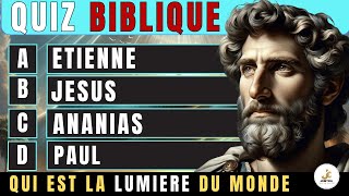 Quiz Biblique  Testez vos connaissances sur la Bible  Jeux Biblique en FRANCAIS bible quizbible [upl. by Ayhtin]