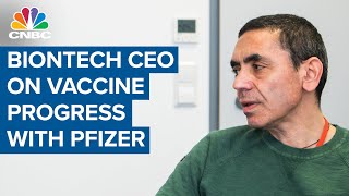 BioNTech CEO on vaccine progress with Pfizer [upl. by Smukler]