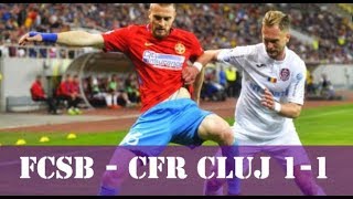 FCSB  CFR Cluj 11 ● Rezumat 29042018 [upl. by Kcirddes]