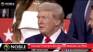 Heartfelt Tribute Donald Trumps Emotional Moment at RNC as Lee Greenwood Sings God Bless the USA [upl. by Kanya]