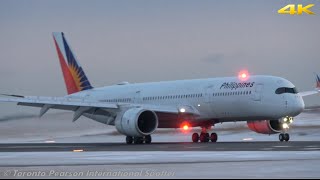 Amazing Approach Of Philippine Airlines A350941 RPC3503  Arrival Toronto Pearson 272020 [upl. by Evey]