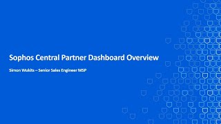 Central Partner Dashboard Overview [upl. by Nylyoj686]