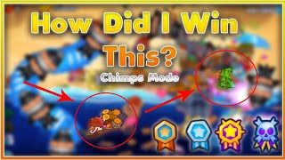 BTD 6 CHIMPS mode FULL GUIDE off the coastADVANCE map [upl. by Annette]