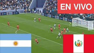 🔴EN VIVO Argentina vs Perú  Transmisión en vivo del partido completo 202425 [upl. by Berg]