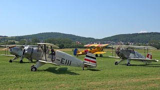 Buecker Tiger Moth Stampe amp Stearman  Vintage Biplanes  Airshow Gelnhausen 2023 [upl. by Aihsekyw]