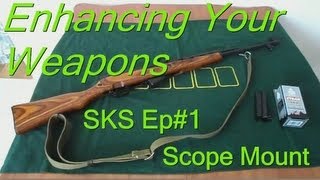 How To Install SKS Receiver Cover Scope Mount w Rail EASY Enhancing Your Weapons SKS Ep1 [upl. by Melamie542]