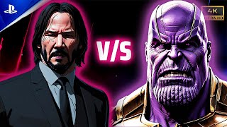 Thanos vs John Wick UFC 5  After Thanos Snap [upl. by Adnalro]