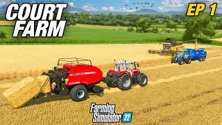 THE ADVENTURE BEGINS  Court Farm  Farming Simulator 22  Ep1 [upl. by Marie]