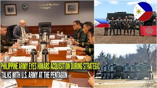 PHILIPPINE ARMY EYES HIMARS ACQUISITION DURING STRATEGIC TALKS WITH US ARMY AT THE PENTAGON [upl. by Adyahs]