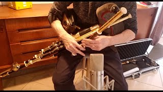 Xavier Boderiou  4keyed Gaiac Uilleann Pipes Chanter  Gooseberry Bush Reels [upl. by Marena284]