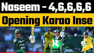 Naseem Shah batting 40 runs against Australia in MCG ODI  PAKvsAUS 1st ODI Match naseemshah [upl. by Andrel236]