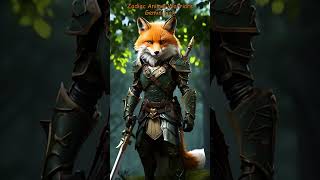 Gemini Fox  Zodiac Animal Warriors hybrid hybridanimals trending fantasy zodiac gemini [upl. by Paulsen]