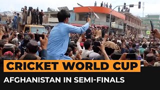 Afghans celebrate reaching cricket T20 World Cup semifinals  AJ Shorts [upl. by Shelah340]