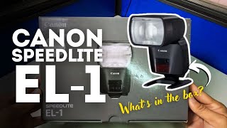 CANON EL1 Speedlite flash Unboxing [upl. by Pia387]