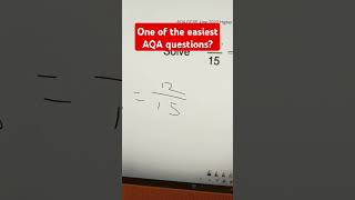 The Easiest AQA Maths Question Ever [upl. by Cowden]