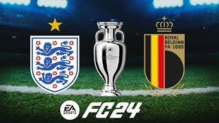 INGLATERRA VS BÉLGICA 🏴󠁧󠁢󠁥󠁮󠁧󠁿🇧🇪  FINAL DA EUROCOPA 🏆 EA FC24 [upl. by Hajin]