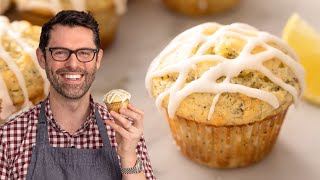 Easy Lemon Poppy Seed Muffins Recipe [upl. by Sugihara]