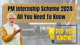 PM Internship Scheme rolled out on pilot basis aims to provide 1 crore internships over five years [upl. by Elvie]