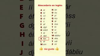 Aprenda el abecedario en ingles en en 1 minuto [upl. by Inilam664]