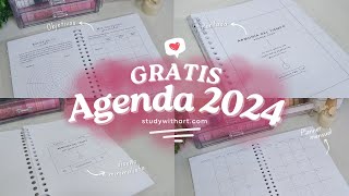 Agenda 2024 GRATIS para descargar e imprimir  Planner Digital  agenda2024 agenda 2024 [upl. by Anauqahc]