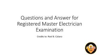 RME reviewer Questions and Answers Part 5 [upl. by Yrellih419]