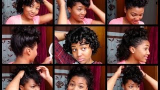 7 EASY HAIRSTYLES for Relaxed Hair  Styles For Curled Hair [upl. by Aneladdam]