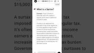 What is a Surtax [upl. by Wilburn]