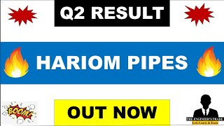 Hariom Pipes Q2 Results 2025  Hariom Pipe result  Hariom Pipes Latest News  Hariom Pipes share [upl. by Aihsatan]