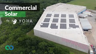 Commercial Solar for Half Price Books Distribution Center in Dallas Texas  Featuring Yotta Energy [upl. by Ahtibbat]