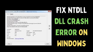 How to Fix Ntdlldll Crash Error on Windows 11 [upl. by Eyllib613]