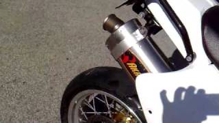 Supermoto SUZUKI DR650 akrapovic exhaust [upl. by Mientao]