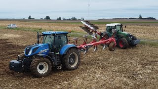 PRACE POLOWE 2024 ORKA PO KUKURYDZY X 2  NEW HOLLAND T7 270 amp FENDT 820 VARIO PPUH AGRO PIASKI [upl. by Giorgi801]