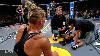 HOLLY HOLMS BRUTAL KNOCKOUT vs Allanna Jones  LFA MMA Full Fight [upl. by Kinata399]