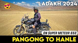 Pangong To Hanle Jate Time Sara Extra Petrol Gir Gaya 😱 Kya Musibat Hai Yesuper meteor 650 [upl. by Katherina]