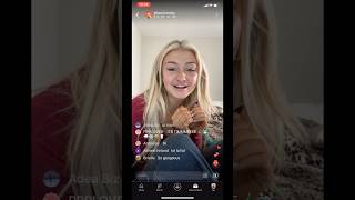 AHHH kenzieyolles said hi to me in her live stream🩷🩷 [upl. by Arremat]