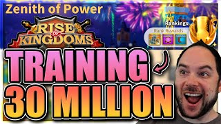 2x Zenith Win training 30m on my restart account Rise of Kingdoms [upl. by Akel974]