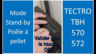 Comment activer la régulation ou 2° du poêle a pellet TECTRO TBH 570 Mode standby tuto [upl. by Setiram]